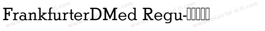 FrankfurterDMed Regu字体转换
